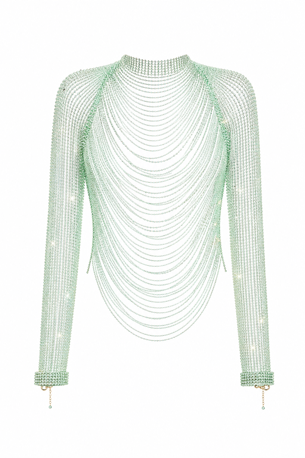 Seafoam Crystal Drape